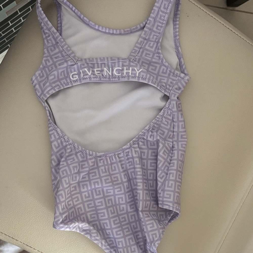 Givenchy Kids Lilac Patterned One Piece